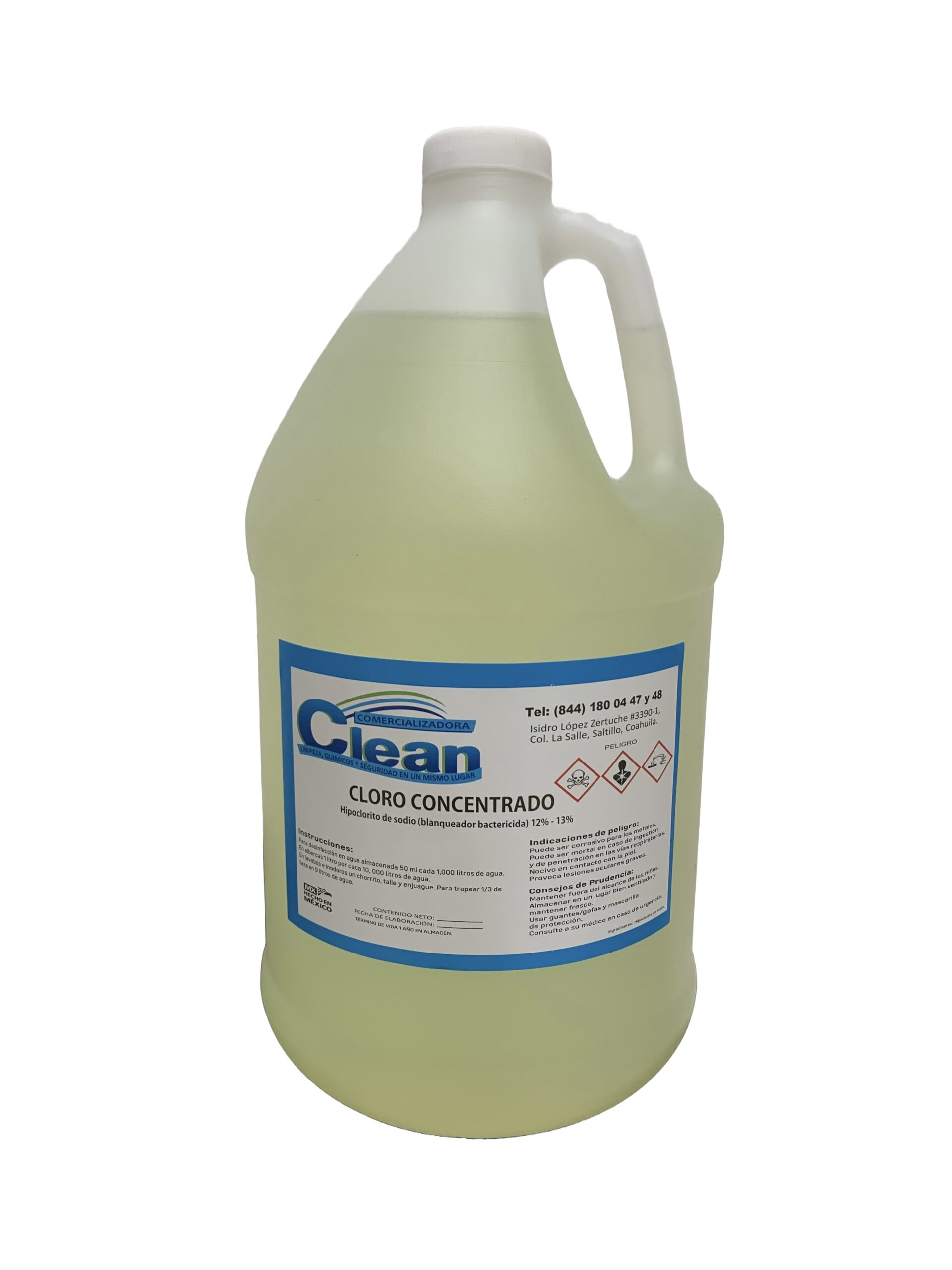 CLORO CONCENTRADO | Comercializadora clean - productos de limpieza -  productos de seguridad industrial - producto para alberca