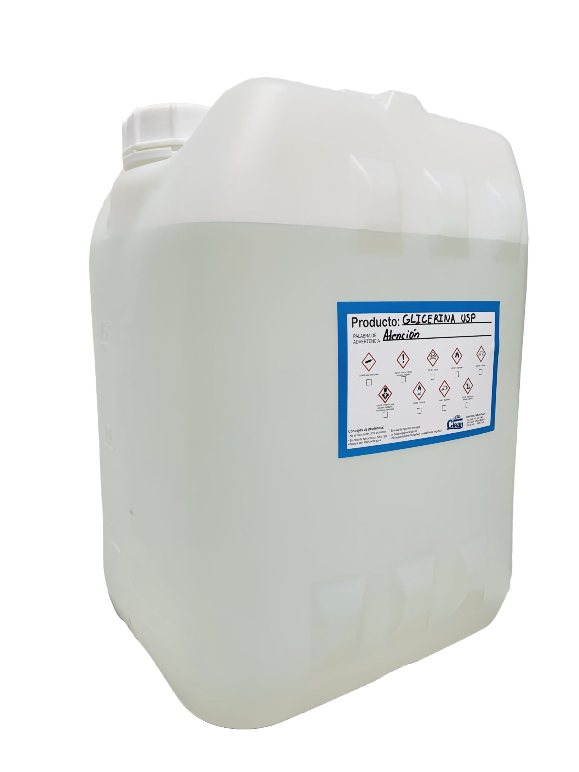 Glicerina Liquida USP 10 LT o 12,5 KG – Comercial Becerra