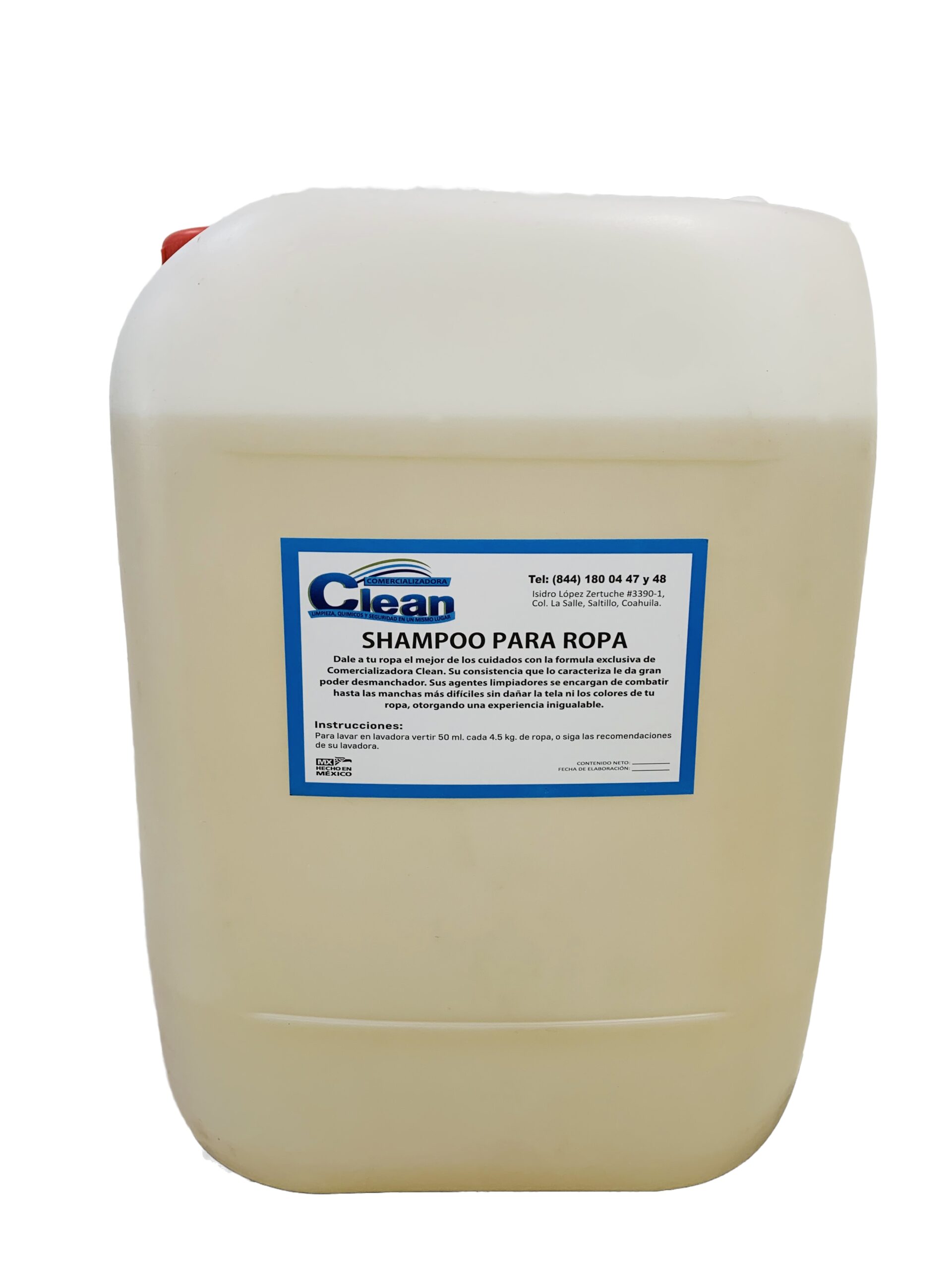 SHAMPOO P/ROPA | Comercializadora clean - productos de limpieza - productos seguridad industrial - producto para alberca