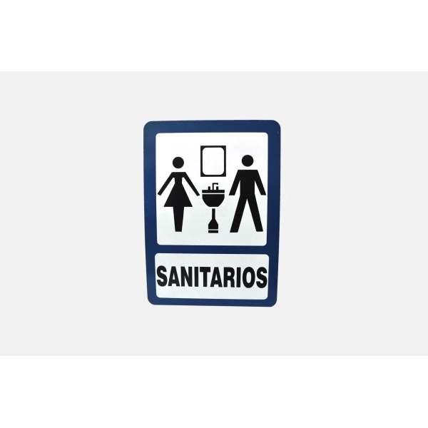 SEÑALAMIENTO DE SANITARIOS DAMA Y HOMBRES 40 X 30